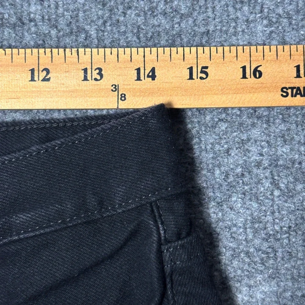 COS Jeans Mens 29x32 Black Regular Tapered Leg Mid Rise Cotton Button Fly